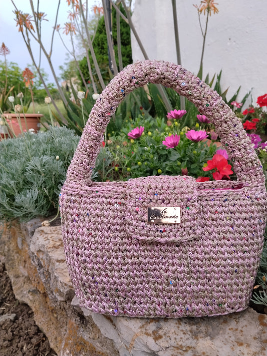 Girly Pink crochet bag 🌸